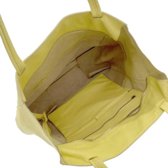 Celine Horizontal Cabas Bicolor Tote Bag Yellow Beige